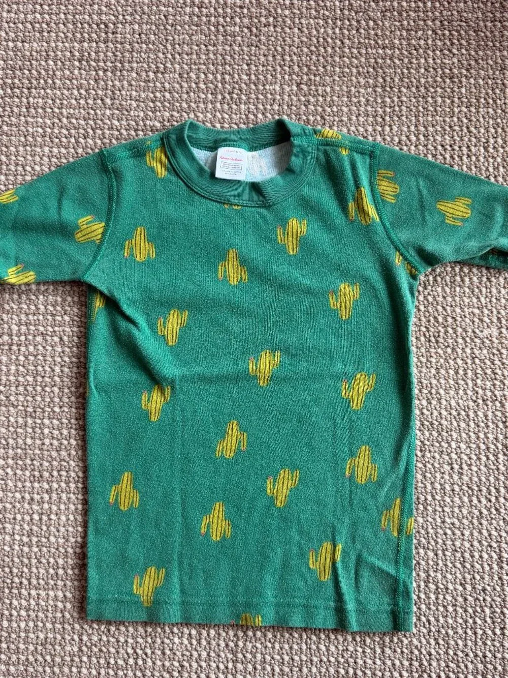 Hanna Andersson Cactus Short Pajama Set Green Size 10